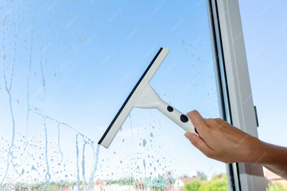 Window cleaning bundled with eavestrough cleaning